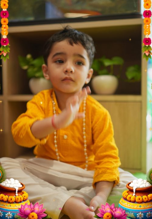 🦚✨ A celebration filled with devotion, joy and little Krishna magic!Bella Mente came alive with (5)
